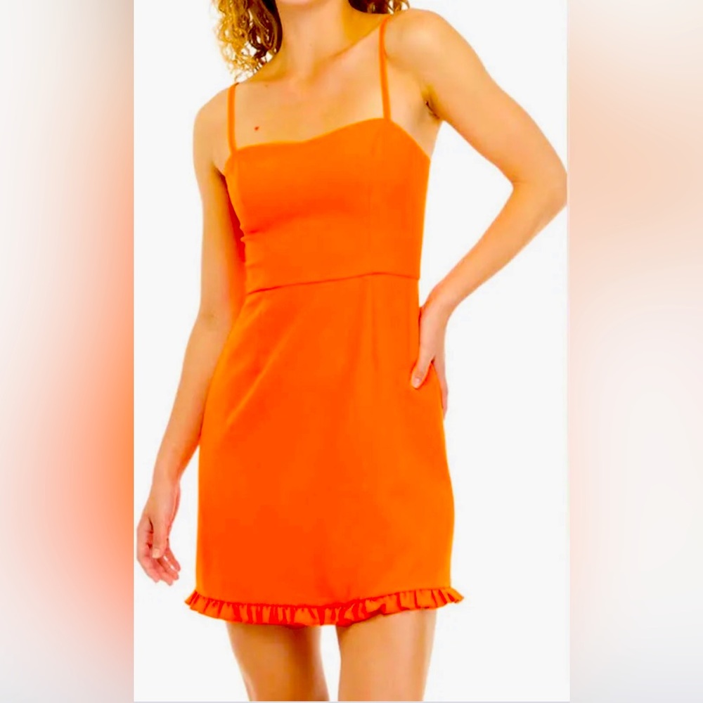 Beautiful French connection size 4 orange dress